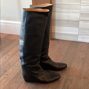 Authentic Lanvin Knee-high Leather Boots